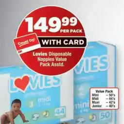 OK Foods Lovies Disposable Nappies Value Pack offer