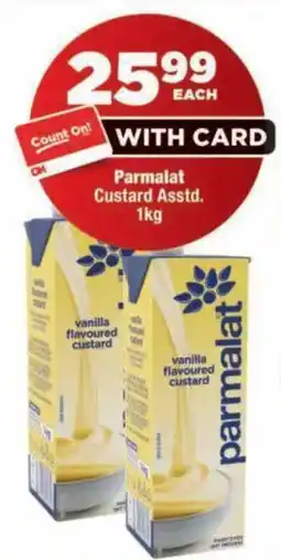 OK Foods Parmalat Custard Asstd. offer