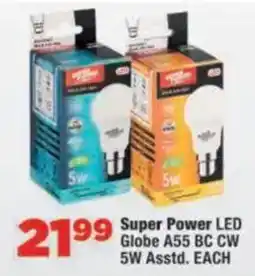 OK Foods Super Power LED Globe A55 BC CW offer