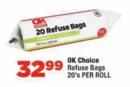 OK Foods OK Choice Refuse Bags offer