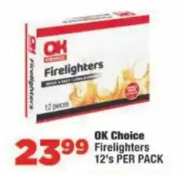 OK Foods OK Choice Firelighters offer
