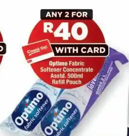 OK Foods Optimo Fabric Softener Concentrate Refill Pouch offer