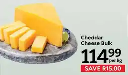 Oxford Freshmarket Cheddar Cheese Bulk offer