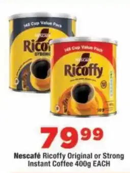 OK Foods Nescafe Ricoffy Original or Strong Instant Coffee offer