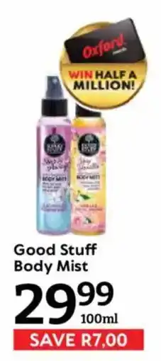 Oxford Freshmarket Good Stuff Body Mist offer