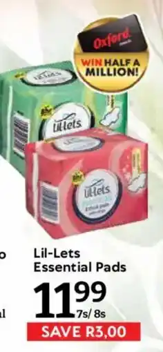 Oxford Freshmarket Lil-Lets Essential Pads offer