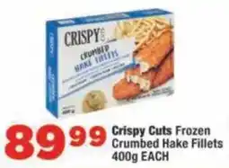 OK Foods Crispy Cuts Frozen Crumbed Hake Fillets offer