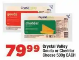 OK Foods Crystal Valley Gouda or Cheddar Cheese offer