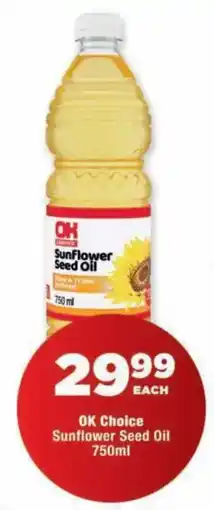 OK Foods OK Choice Sunflower Seed Oil offer