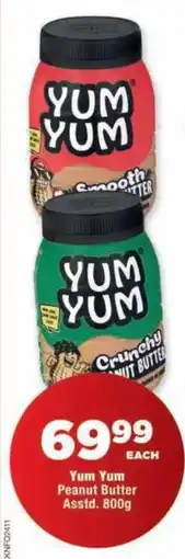OK Foods Yum Yum Peanut Butter offer