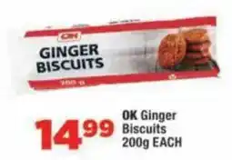 OK Foods OK Ginger Biscuits offer