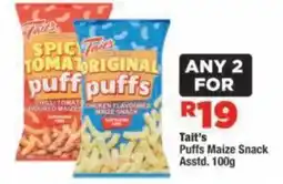 OK Foods Tait's Puffs Maize Snack offer