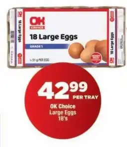 OK Foods OK Choice Large Eggs offer