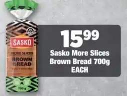 OK Foods Sasko More Slices Brown Bread offer