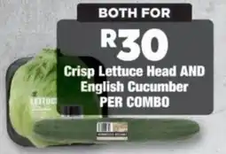 OK Foods Crisp Lettuce Head AND English Cucumber offer