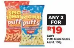OK Foods Tait's Puffs Maize Snack offer