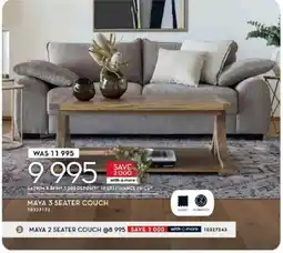 Rochester MAYA 3 SEATER COUCH offer