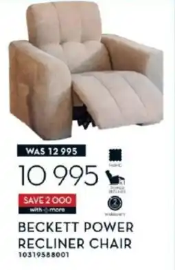 Rochester Beckett Power Recliner Chair offer