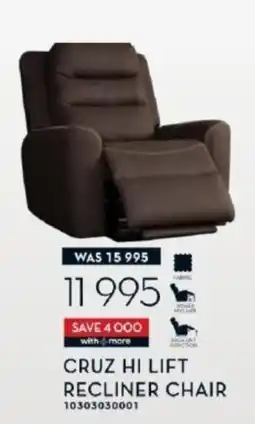 Rochester Cruz Hi Lift Recliner Chair offer