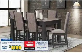TUSCAN 7 PIECE DINING ROOM SUITE