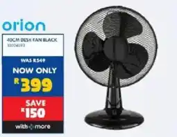 Russells Orion 40CM Desk Fan Black offer