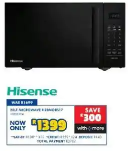 Russells Hisense 26LT Microwave H28MOBS17 offer