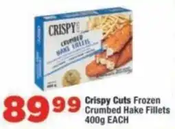 OK Foods Crispy Cuts Frozen Crumbed Hake Fillets offer