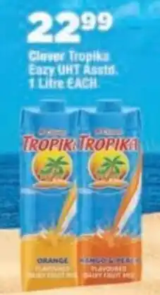 OK Foods Clover Tropika Eazy UHT Asstd. offer