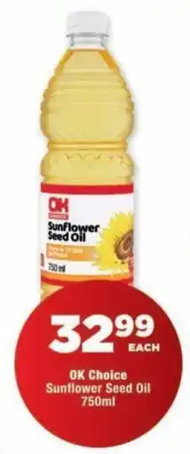OK Foods OK Choice Sunflower Seed Oil offer