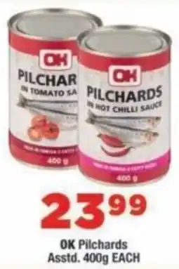 OK Foods OK Pilchards Assorted offer
