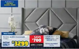 Russells PANDRA QUEEN HEADBOARD offer