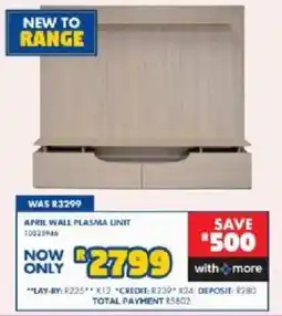 Russells APRIL WALL PLASMA UNIT offer