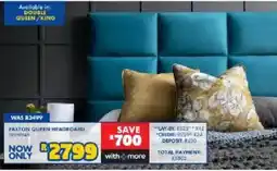 Russells FAXTON QUEEN HEADBOARD offer