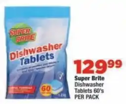 OK Foods Super Brite Dishwasher Tablets offer