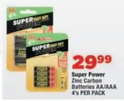 OK Foods Super Power Zinc Carbon Batteries AA/AAA offer