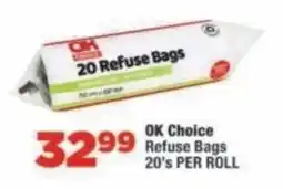 OK Foods OK Choice Refuse Bags offer