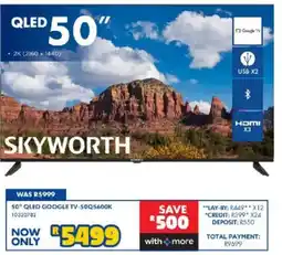 Russells 50" QLED GOOGLE TV-50QS600K offer