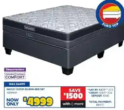 Russells Sleepmasters MJOZI 152CM QUEEN BED SET offer