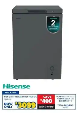 Russells Hisense 97LT Chest Freezer Grey offer