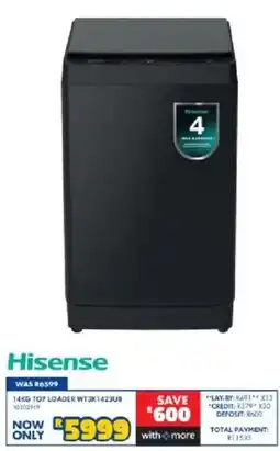 Russells Hisense 14KG TOP LOADER offer