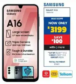 Russells SAMSUNG Galaxy A16 offer