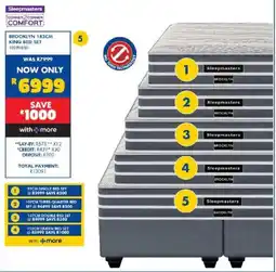 Russells Sleepmasters Brooklyn King Bed Set offer