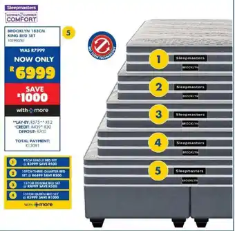 Sleepmasters Brooklyn King Bed Set