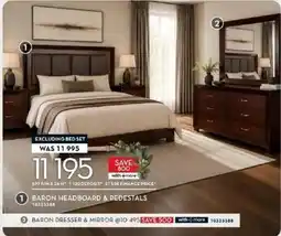 Rochester BARON HEADBOARD & PEDESTALS offer