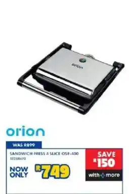 Russells Orion Sandwich Press 4 Slice offer