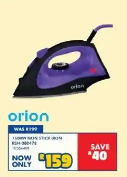 Russells orion 1600W NON STICK IRON offer