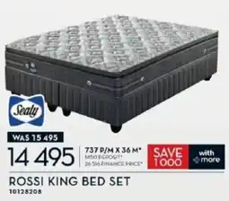 Rochester Sealy Rossi King Bed Set offer