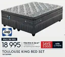 Rochester Sealy Toulouse King Bed Set offer