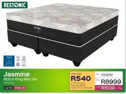 Sleepmasters Restonic Jasmine 183cm King Bed Set offer