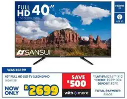 Russells 40" FULL HD LED TV SLED40FHD offer